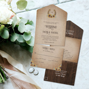 Casamento Russo de Ferradura Ocidental e Girassóis