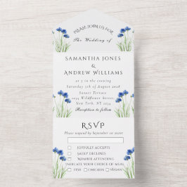 Casamento Russo de Flores Azuis