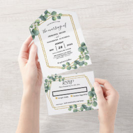 Casamento russo de folhagem Eucalyptus (não é nece