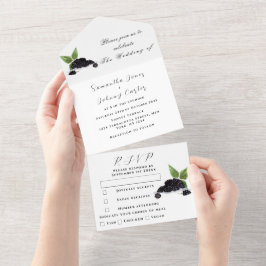 Casamento Russo Elegante de Frutas de Blackberry