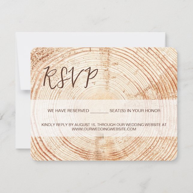 Casamento russo Grain RSVP SCRIPT reservado assent (Frente)