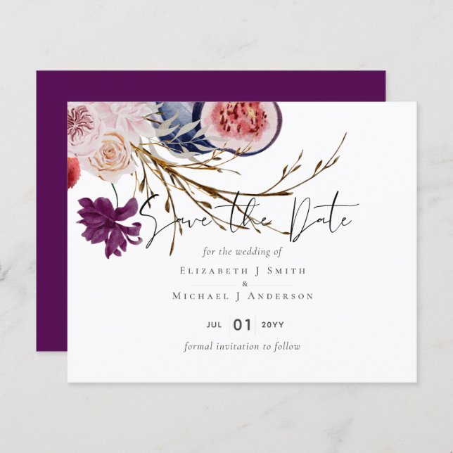 Casamento Rustic Autumn Fall Pumpkins Flowers (Frente/Verso)