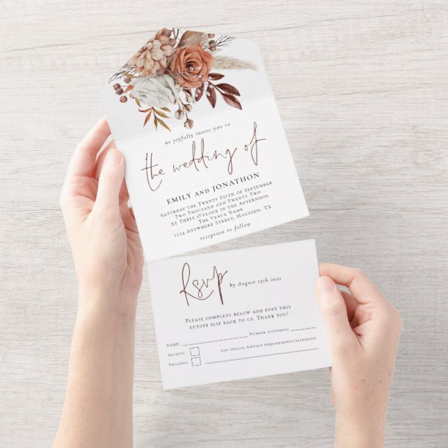 Casamento Rustic Autumn Script (Tearaway)