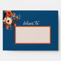 Casamento Rustic Burnt Orange and Blue