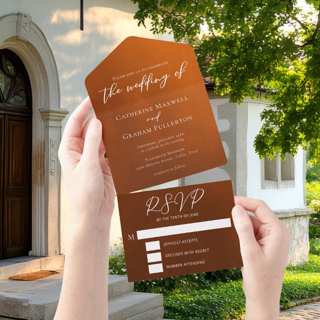 Casamento Rustic Burnt Orange Bohemian (Criador carregado)