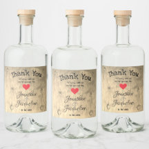 Casamento Rustic Chic Obrigado Nomes Personalizado