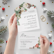 Casamento Rustic Chic Winter Floral Pine Berries