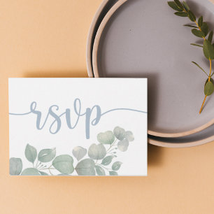 Casamento Rustic Dusty Blue RSVP