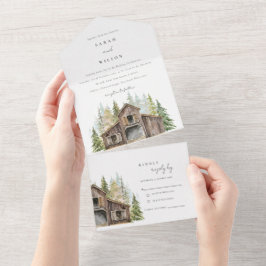 Casamento Rustic Elegant Pine Woods Forest