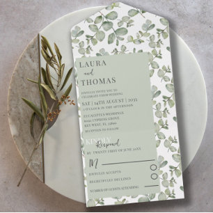 Casamento Rustic eucaliputus Sage Green Pattern