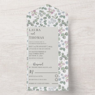 Casamento Rustic eucaliputus Sage Green Pattern