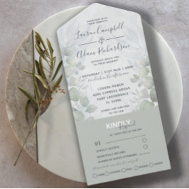 Casamento Rustic Eucalyptus Sage Green Watercolor