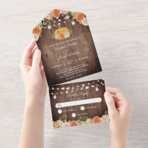 Casamento Rustic Fall Pumpkin Jar Lights