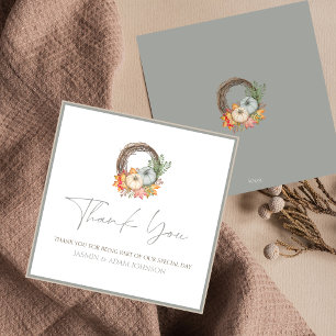 Casamento Rustic Fall Pumpkins Obrigado