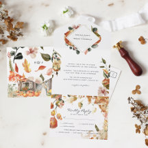 Casamento Rustic Floral Autumn Barn | Folhas de ou