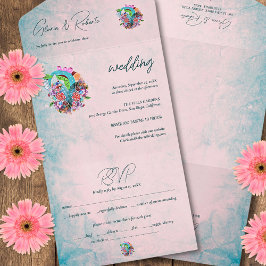 Casamento Rustic Flowers Heart Mexicano