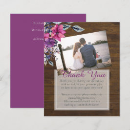 Casamento Rustic Fuchsia Floral Woodland