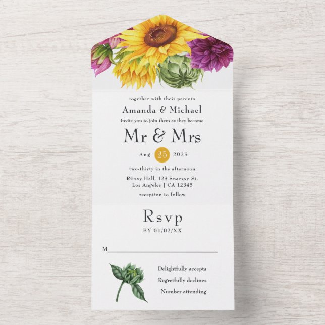 Casamento Rustic Sunflower (Inside)