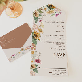 Casamento Rustic Sunflower Beige Modern