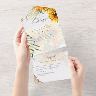 Casamento Rustic Sunflower Pampas Grass
