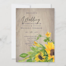 Casamento Rustic Sunflower Woodland