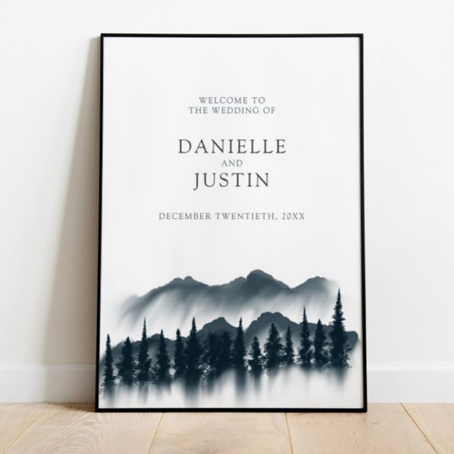 Casamento Rustic Winter Wonderland | Poster de boa (Criador carregado)