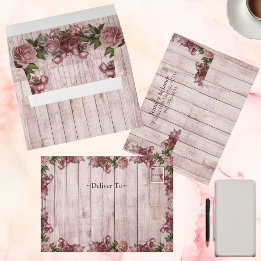 Casamento Rustic Woodland Rosas Burgundy Country