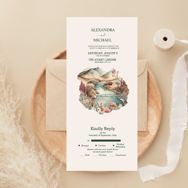 Casamento Rústico Boho com Aquarela nas Montanhas (Criador carregado)