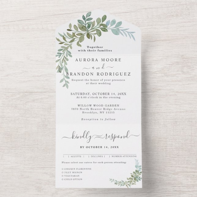 Casamento Rústico com Aquarela de Eucalipto Verde  (Interno)