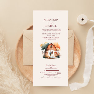 Casamento Rústico com Aquarela no Celeiro