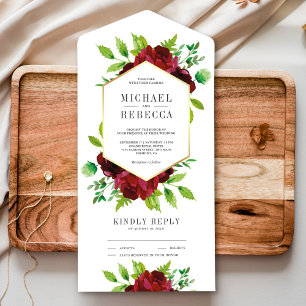 Casamento Rústico com Floral Burgundy e Verde Dour