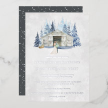 Casamento Rústico de Inverno com Evergreen Barn