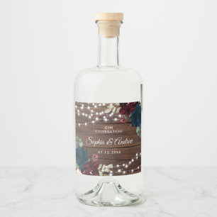 Casamento Rústico de Madeira Marsala e Marinhos