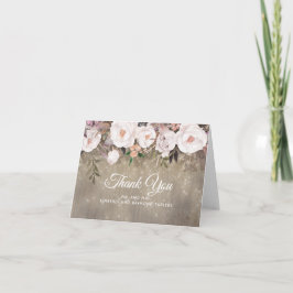 Casamento Rústico Floral Agradecimento