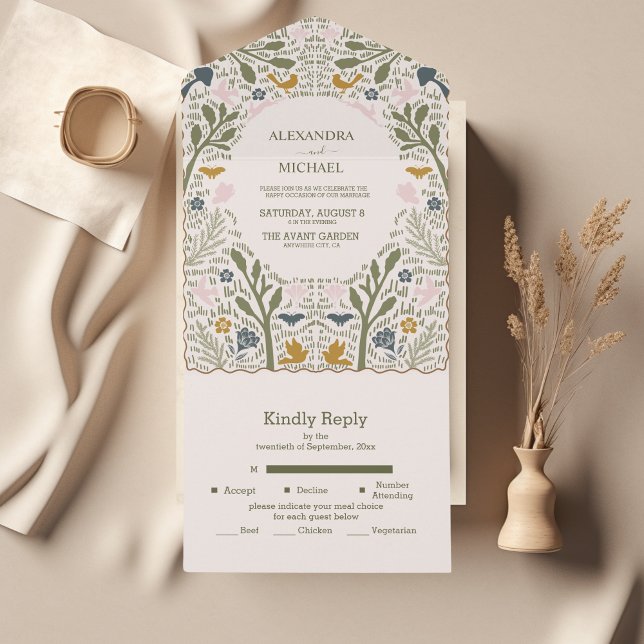 Casamento Rústico Verde com Samambaia da Floresta (Criador carregado)