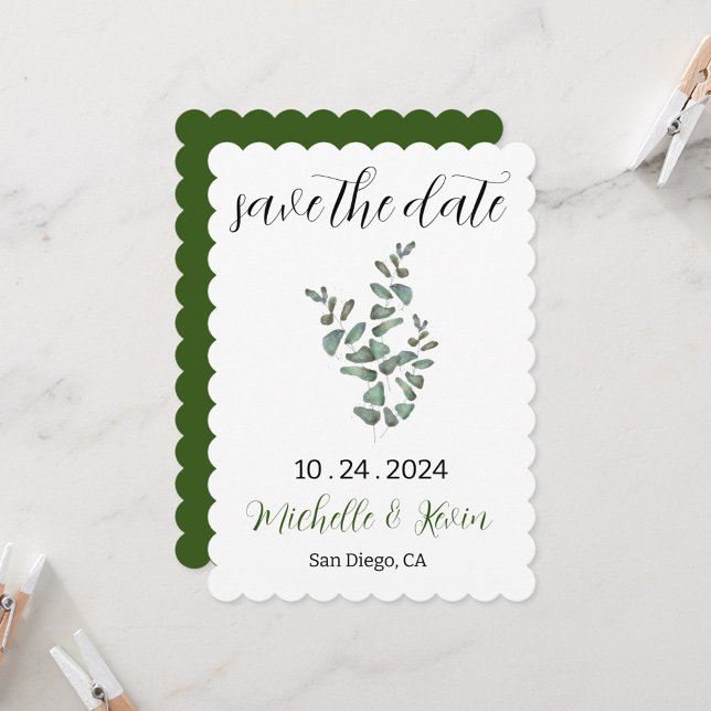 Casamento Salve a Data - Eucalyptus (Criador carregado)