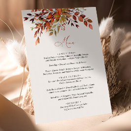 Casamento sazonal do script FALL do menu