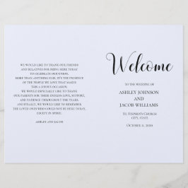 Casamento simples azul. Programa de tipografia dob