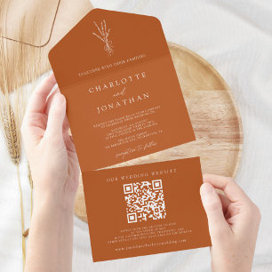 Casamento Simples Boêmia Botânica Terracotta