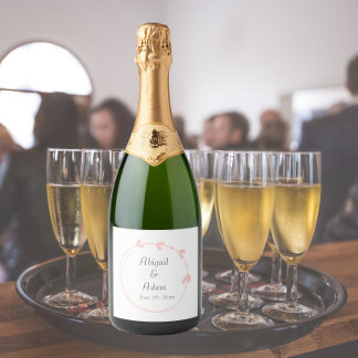 Casamento Simples Coração Cor-de-Rosa Esbranquiçad