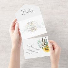Casamento Simples de Eucalyptus Girassol