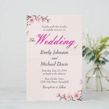 casamento simples de flor de cerejeira japonesa