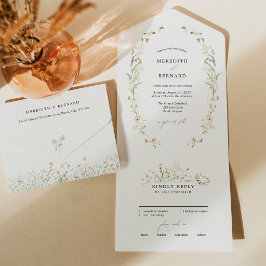 Casamento Simples de Flores Silvestres Rústicas Vi