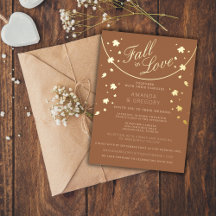 Casamento Simples de Folhagem de Outono