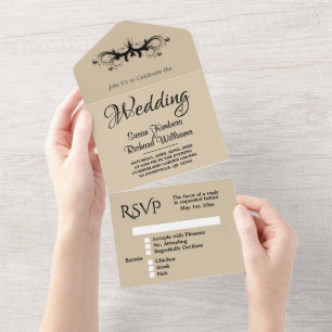 Casamento Simples De Tripla Sandstone w Rsvp