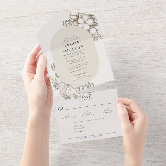 Casamento Simples de Vesourinha Oval de Ivory Crea (Aba destacável)