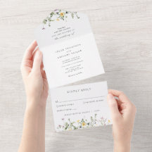 Casamento Simples do Jardim de Flor Selvagem