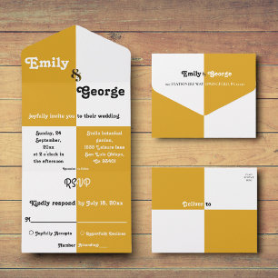 Casamento Simples, Dourado E Preto, Do Quic