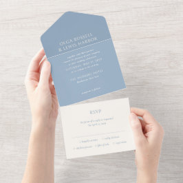 Casamento Simples Dusty Blue Moderno