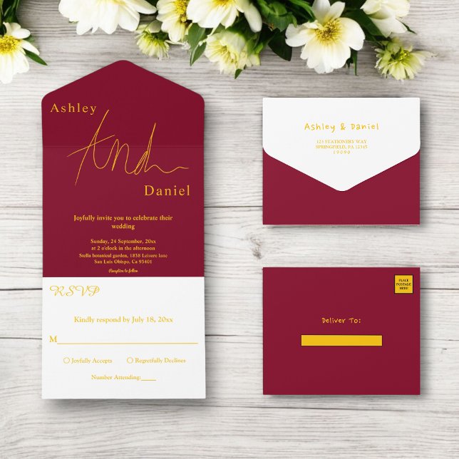 Casamento Simples E Dourado De Luxo (Criador carregado)